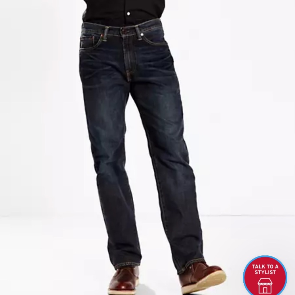 Levi Strauss men’s dark wash jeans. Like new